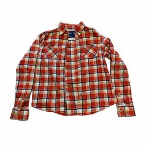AE plaid, button down shirt